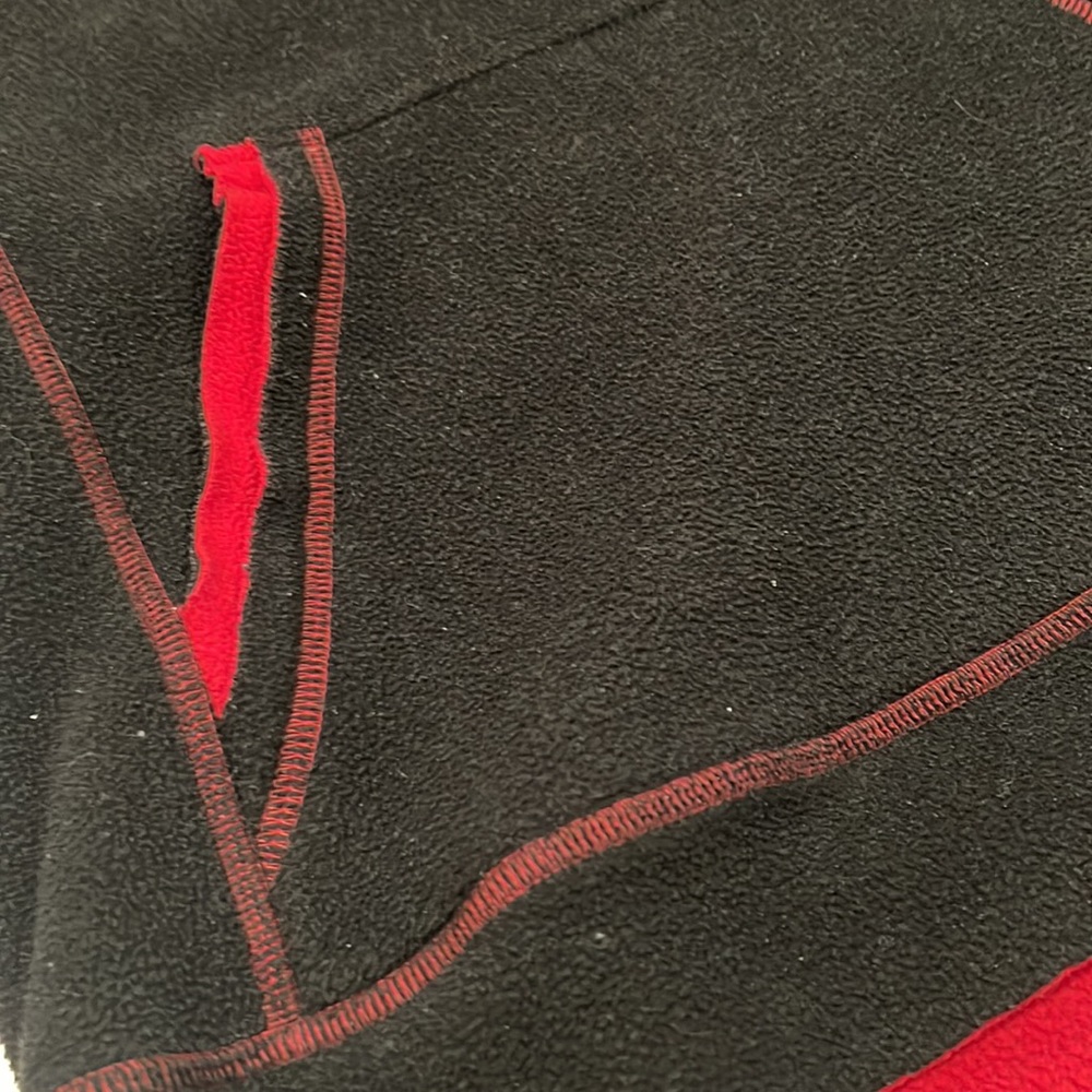 Uber vintage original nasty pig New York City medium fleece black red pull over - Picture 4 of 7